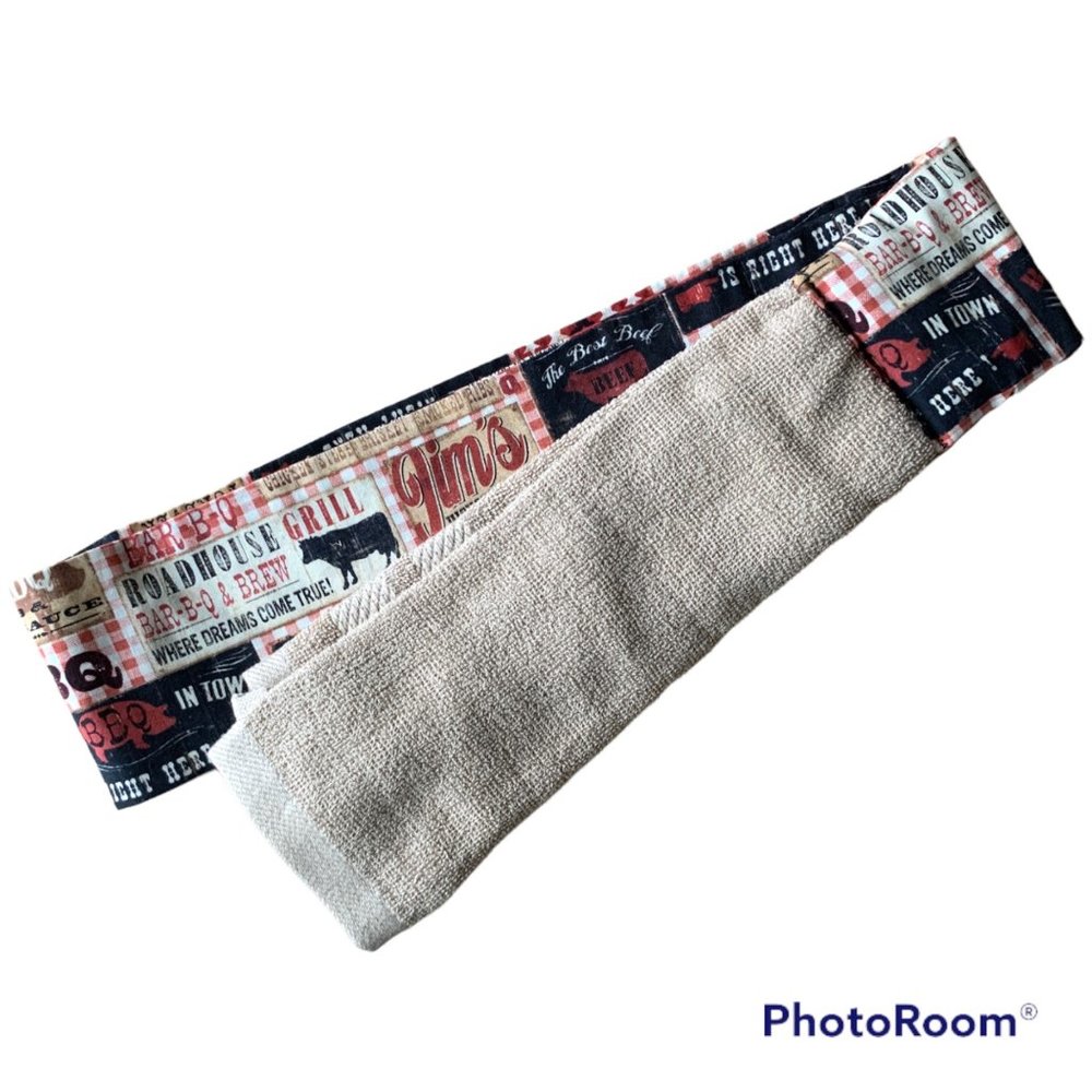 NWT Barbecue Shoulder Towel Handmade Cotton